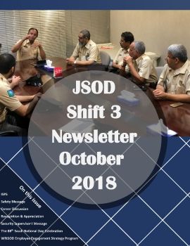 JSOD Shift 3 Newsletter - October 2018