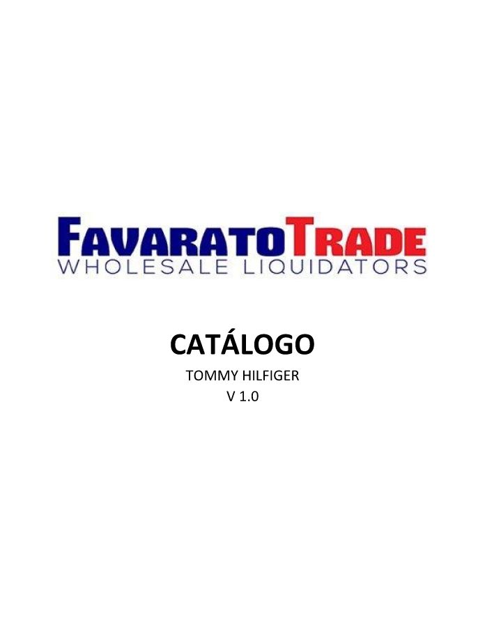 CATÁLOGO FAVARATO TOMMY HILFIGER