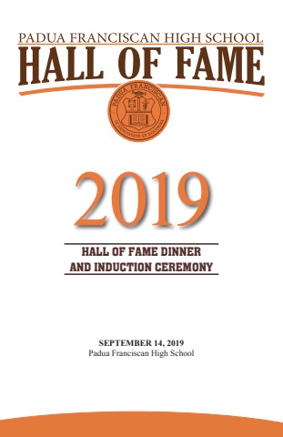 2019 Hall of Fame Induction