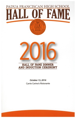 2016 Hall of Fame Induction