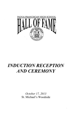 2013 Hall of Fame Induction