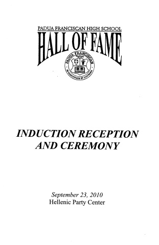 2010 Hall of Fame Induction