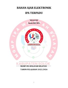 Microsoft Word - 1. BAHAN AJAR IPA KELAS 8 MGMP OK