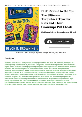 pdf rewind to the 90s the ultimate throwback tour for kids and their grownups pdf ebook