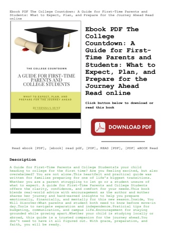 ebook pdf  the college countdown a guide for first-time parents and students what to expect  plan  a