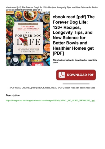 ebook read [pdf] the forever dog life 120+ recipes  longevity tips  and new science for better bowls