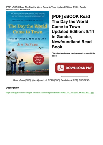 [pdf] ebook read the day the world came to town updated edition 911 in gander  newfoundland read boo