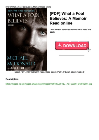 [pdf] what a fool believes a memoir read online