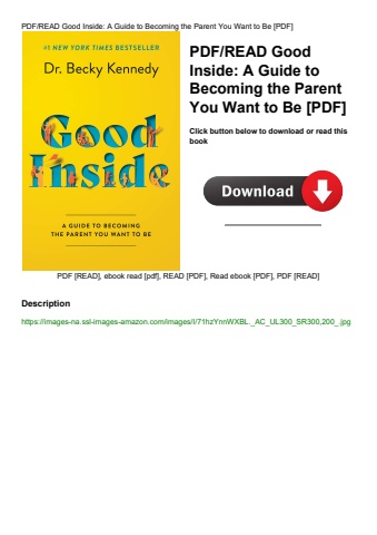 pdfread good inside a guide to becoming the parent you want to be [pdf]