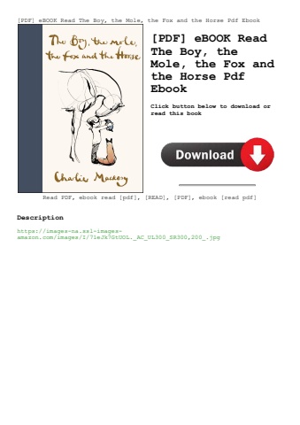[pdf] ebook read the boy  the mole  the fox and the horse pdf ebook