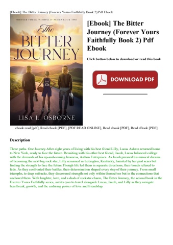 [ebook] the bitter journey (forever yours faithfully book 2) pdf ebook