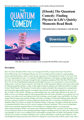 [ebook] the quantum comedy finding physics in life's quirky moments read book