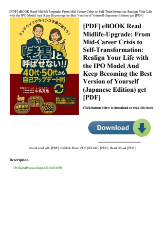 [pdf] ebook read midlife-upgrade from mid-career crisis to self-transformation realign your life wit