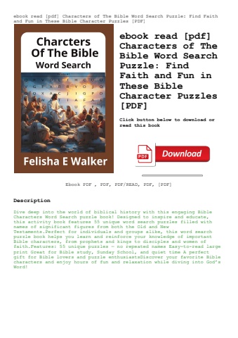 ebook read [pdf] characters of the bible word search puzzle find faith and fun in these bible charac