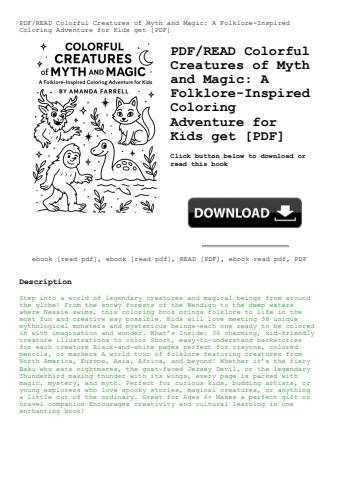 pdfread colorful creatures of myth and magic a folklore-inspired coloring adventure for kids get [pd