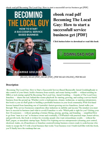 ebook read pdf becoming the local guy how to start a successfull service business get [pdf]