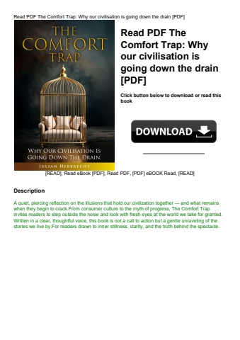 read pdf the comfort trap why our civilisation is going down the drain [pdf]