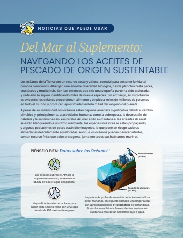 News You Can Use: Omega 3 Plus - Spanish