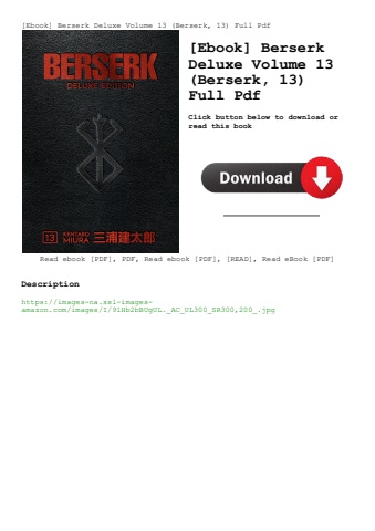 [ebook] berserk deluxe volume 13 (berserk  13) full pdf