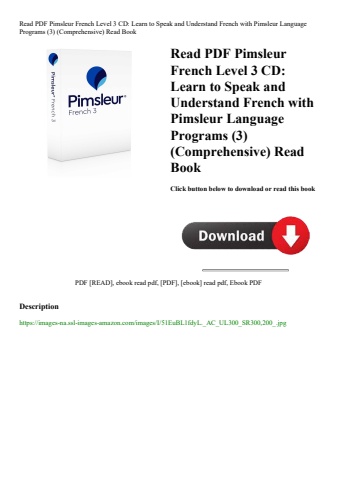 read pdf pimsleur french level 3 cd learn to speak and understand french with pimsleur language prog