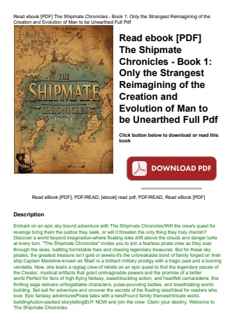 read ebook [pdf] the shipmate chronicles - book 1 only the strangest reimagining of the creation and