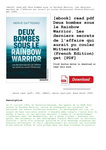 [ebook] read pdf deux bombes sous le rainbow warrior
