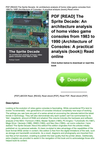pdf [read] the sprite decade an architecture analysis of home video game consoles from 1983 to 1990