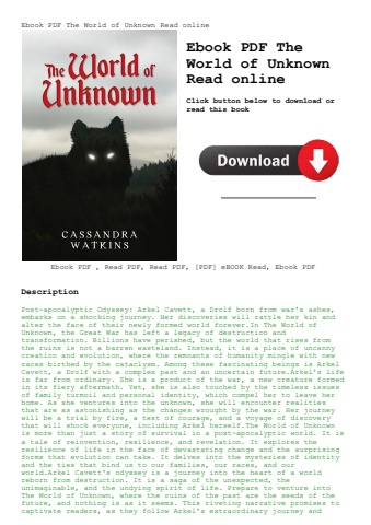 ebook pdf  the world of unknown read online