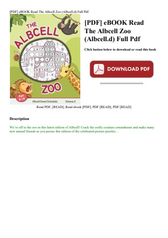 [pdf] ebook read the albcell zoo (albcell