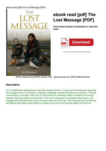 ebook read [pdf] the lost message [pdf]