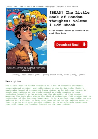 [read] the little book of random thoughts volume 1 pdf ebook