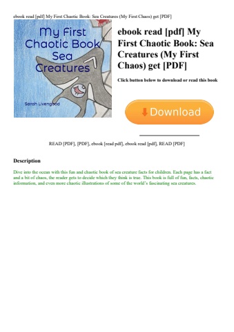 ebook read [pdf] my first chaotic book sea creatures (my first chaos) get [pdf]