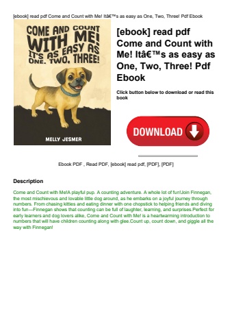 [ebook] read pdf come and count with me! itã¢â€â™s as easy as one  two  three! pdf ebook