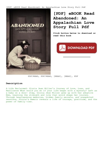 [pdf] ebook read abandoned an appalachian love story full pdf