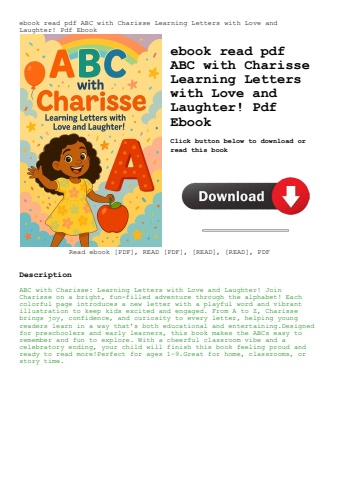 ebook read pdf abc with charisse learning letters with love and laughter! pdf ebook