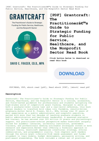 [pdf] grantcraft the practitionerã¢â€â™s guide to strategic funding for public service  healthcare