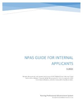 UNC MC NPAS Guide for Internal Applicants 4.2021