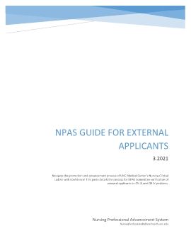 UNC MC NPAS Guide for external applicants 4.2021