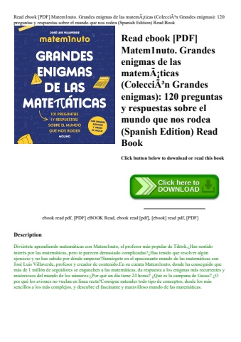 read ebook [pdf] matem1nuto