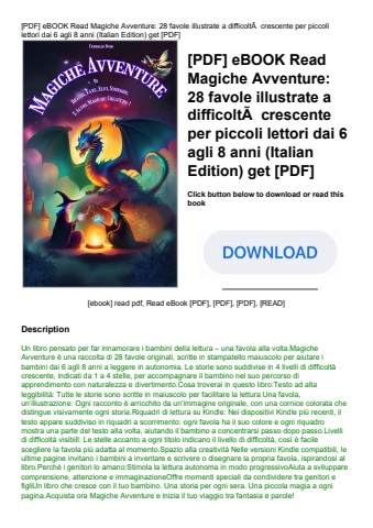 [pdf] ebook read magiche avventure 28 favole illustrate a difficoltãƒâ  crescente per piccoli lettor