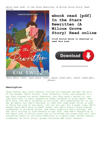 ebook read [pdf] in the stars rewritten (a wilcox grove story) read online