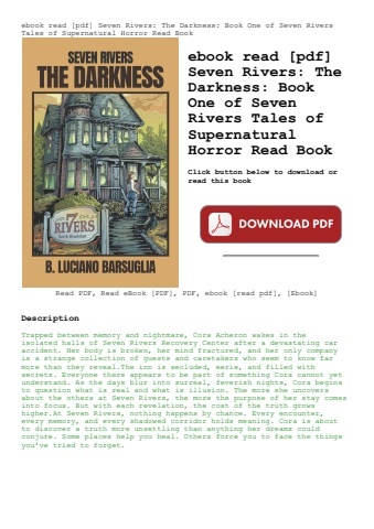 ebook read [pdf] seven rivers the darkness book one of seven rivers tales of supernatural horror rea