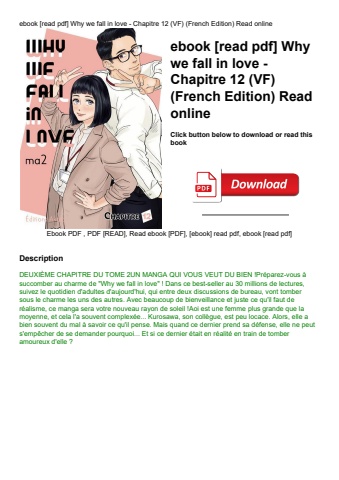 ebook [read pdf] why we fall in love - chapitre 12 (vf) (french edition) read online
