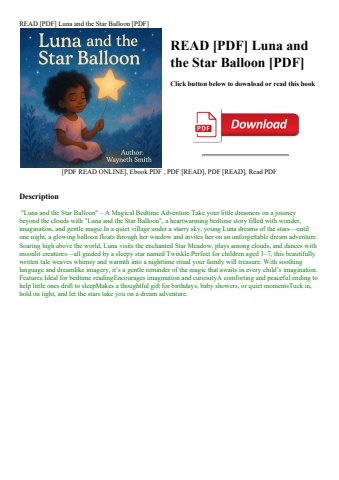 read [pdf] luna and the star balloon [pdf]
