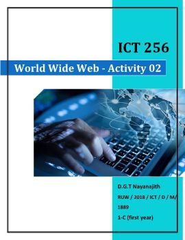 World Wide Web - Activity 02