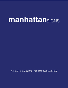 Manhattan Signs - Brochure