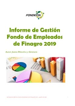 Informe de Gestión Fondo de Empleados de Finagro 2019