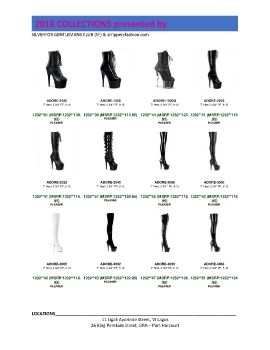 2018 STRIPPER FASHION SHOE COLLECTION by P