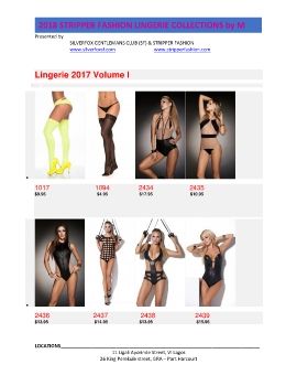 2018 STRIPPER FASHION LINGERIE COLLECTION by M