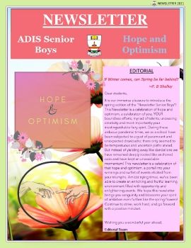 Newsletter Senior Boys: Spring Edition 